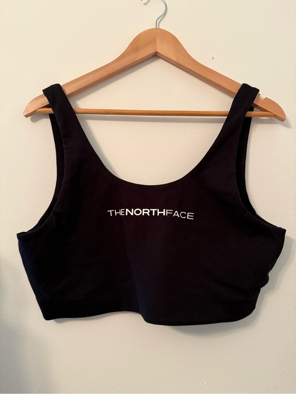 The North Face Black Logo sports bra